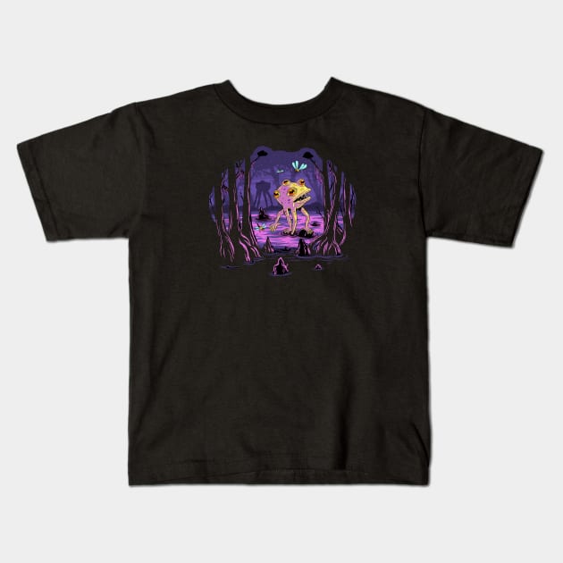 Mutant Frog Kids T-Shirt by lupi